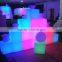 Remote Control LED Lighting Chair PE Plastic Led Funny Bar Stool