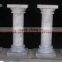 A GRADE ZIARAT WHITE MARBLE PEDESTALS