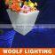 led plastic flower pot for garden decoration