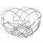 Metal Wire Fiower-shape Fruit Basket