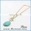 Fashion design simple gold chain necklace gemstone chain necklace