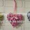 Handmade Large White Woven Wicker Heart for home decoration