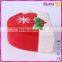 Hat desgin ceramic christmas decoration cookie box