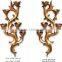 MW-1442-01 Antique hanging wall art decor with candle holder