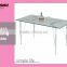 Simple Design Square Glass Coffee Table Kitchen Glass Dining Table