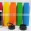 2017 Hot Selling 650ml Sports BPA Free Silicone Drinkware Water Bottle for Outdoor Sports Travel Bottles with Carabiner