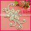 Newest Silver Large Rhinestone and Pearl Embellishment for Decoration WRE-242