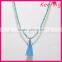 wholesale fashion unique handmade beads chain tassel necklace WNKA-030