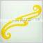 Yellow color plastic 35cm OEM making Tailor using French curve rulers
