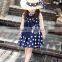 High Quality Children Clothing Frock Design Sleeveless Dot Print Girl Dresses