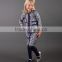 Hot Selling Kids Clothes Set With Silver And Slate Winter Blazer And Skirt Girl Clothing Set Child Wear Z-CS80729-25