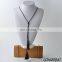 Black long leather twins tassel necklace nacktie