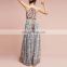 OEM fashion halter neck beaded floral maxi dress party night evening