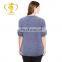 2017 wholesale women clothing sleeved blouse, zip neck design top clothes for woman