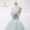 Strapless Sexy Corset Ball Gown Mint Green Prom Dresses Long Princess Off the Shoulder 2016