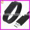 Black Debossed Silicone Wirstband With USB, Cheap Custom Promotion Funny USB Silicone Wristband