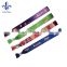 Wedding gifts for guests polyester material cheap custom cloth bracelets