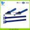 Reusable back to back hook and loop cinch straps