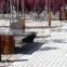 Custom Made Corten Steel Trash Can/Litter Bin/Garbage Can