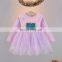 Autumn new crown girl's dress princess skirt gauze dress baby girls daily wear