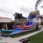 Water Wheel Inflatable Slide Water, Backyard Inflatable Marble Water Slides With Pool