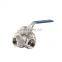ss316 stainless steel 3-way ball valve 6000 psi dn100