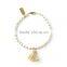 Fashion orange Tassel Bracelet custom Natural Stone Bead Bracelet TSBR004