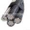 Best price aluminum conductor ABC cable overhead transmission line quadruplex cable 4x50mm2