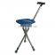 multifunctional adjustable outdoor aluminum folding seats walking stick chair seat for old man