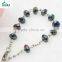 Catholic glass beads car rosary pendant