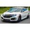 Modified parts TYPE-R front bumper complete body kit for HONDA CIVIC 2016-2020 upgrade