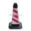 Wholesale Height 70cm Soft Flexible Rubber Plastic Traffic Cone TC214