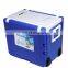 Factory direct sales portable 28L cooler box with wheels plastic cooler box with table