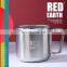 420ml Camp Series High Quality Folding Handle Single Wall Lid Coffee Water Mug