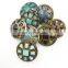 Custom Logo Sew Metal Concho Blazer Fashion Shank Button For Overcoat