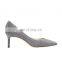 Ladies high fashion handmade good quality design medium heels pumps sandals shoes women footwear