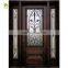 Interior wrought iron entrance door glass price