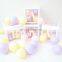 Baby shower balloon clear boxes with letters for baby shower 1st birthday balloons boxes decorations for boy or girl