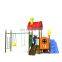 Cheap price double slide with swing amusement park equipment outdoor kids playground