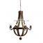 American retro old wrought iron chandelier simple personality bedroom study lamp