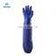 Morntrip Industrial safety construction anti slip grip heavy duty Cotton Blend Blue PVC coated gardening working gloves