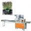 Full Automatic Vegetables Carob Asparagus Tray Vegetables Bag Packing Flow Pillow Lettuce Fruit Vegetables Packing Machine