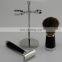 fitness metal barber no electric double edge bades shaving safety razor beard grooming kit shaving brush