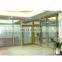 Exterior sound proof wood color aluminum glass folding door