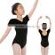 Two-Tone Velvet Short Sleeve Dance & Gymnastics Leotard Professional Kids Ballet Leotard 2016