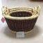 New Design Oval Wicker Woven Flower Garden Basket with Ear Handle