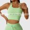 Wholesale Sexy Seamless Gym Sports Hollow Straps Bras Cross Back Yoga Tops Fitness
