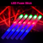 Заводские яркие RGB светодиодные свечущие пенопластовые палочки, гримасы для поддержки, тубы для темного света, концертные, рождественские, день рождения, свадебные неоновые принадлежности для вечеринок, свечущие палочки