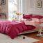 Hot Selling 100% cotton plain dye Red and pink Colored bedding