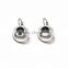 Wholesale Fashion Jewelry Beautiful Hollow Designed Black Resin Huggie Earring